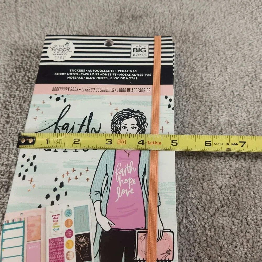 The Happy Planner Sticker Book Bundle Floral Layered Boxes Faith Warrior 3pk